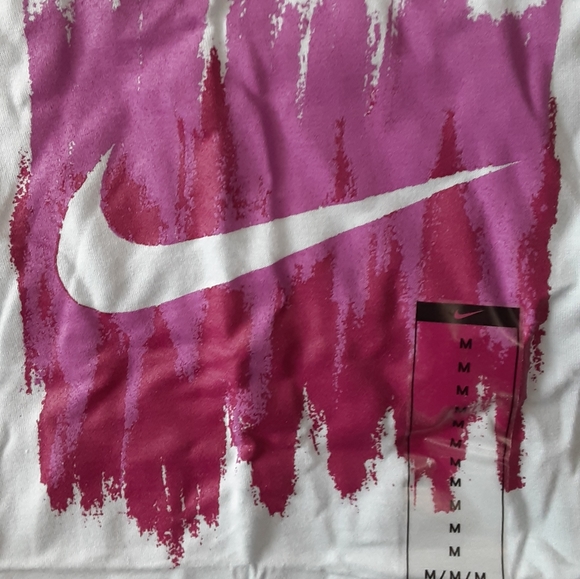 Nike Running Shirt Girls Size Medium Sky Blue Powder Purple Multi New - Picture 2 of 8